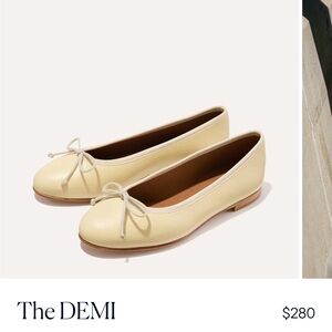 Margaux Light Yellow Ballet Flats